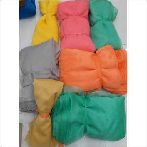 Organza Khadi Tissue Fabric - 100 cm Length, 44" Width | Washable in All Light & Dark Colours, Plain Texture with Elegant Self Naps