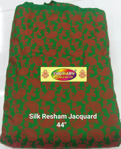 Silk Resham Jacquard Fabrics - 44" Width, 100 Cm Length | Washable, Versatile Designs In All Light & Dark Colours