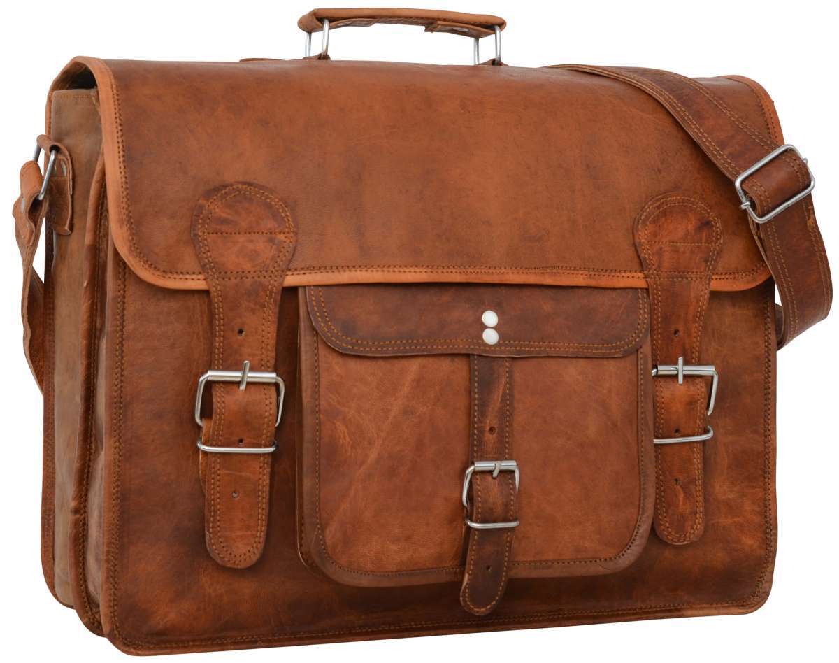Briefcase Messenger Bag Design: Vintage