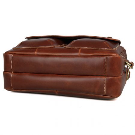 Reddish Brown Leather Briefcase