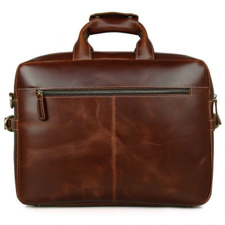 Reddish Brown Leather Briefcase