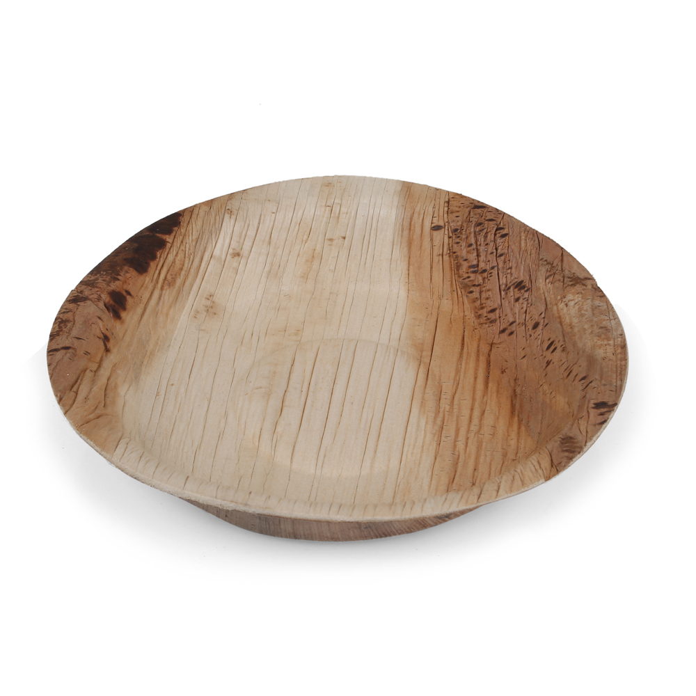 Disposable Areca Palm Leaf Plate - 6 Inch Round | 100% Natural, Export Quality, Eco Friendly, Available In Bulk