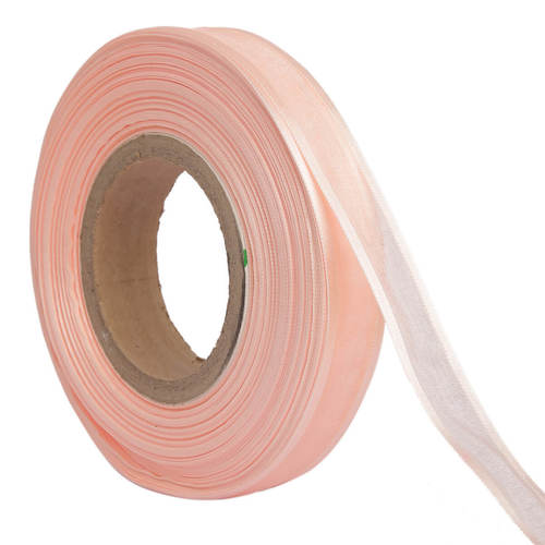 Organza Satin a   Baby Pink Ribbons 25mm/1'inch 20mtr Length