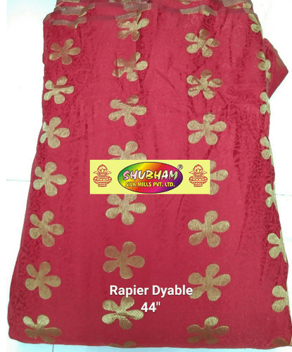 Rapier Dyeable - Jacquard Fabric, 48" Width X 100 Cm Length | Washable, Available In All Light & Dark Colours, Multipurpose Use