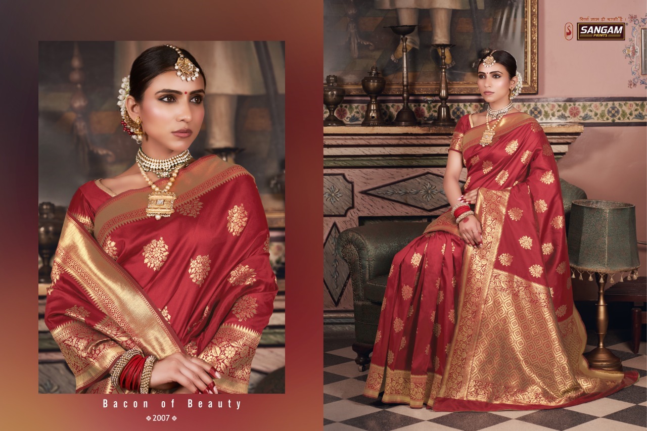 Party Wear Padmakshi Designer Pure Silk Weaving Zari Sarees