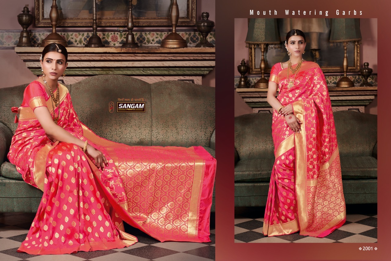 Party Wear Padmakshi Designer Pure Silk Weaving Zari Sarees