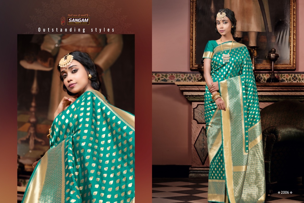 Party Wear Padmakshi Designer Pure Silk Weaving Zari Sarees