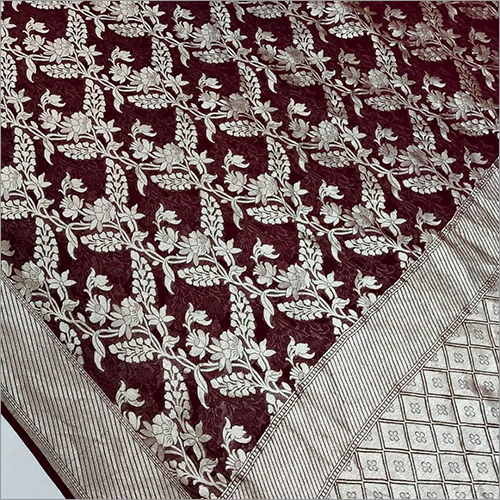 मल्टीकलर लेडीज़ शिफॉन हैंडलूम साड़ी