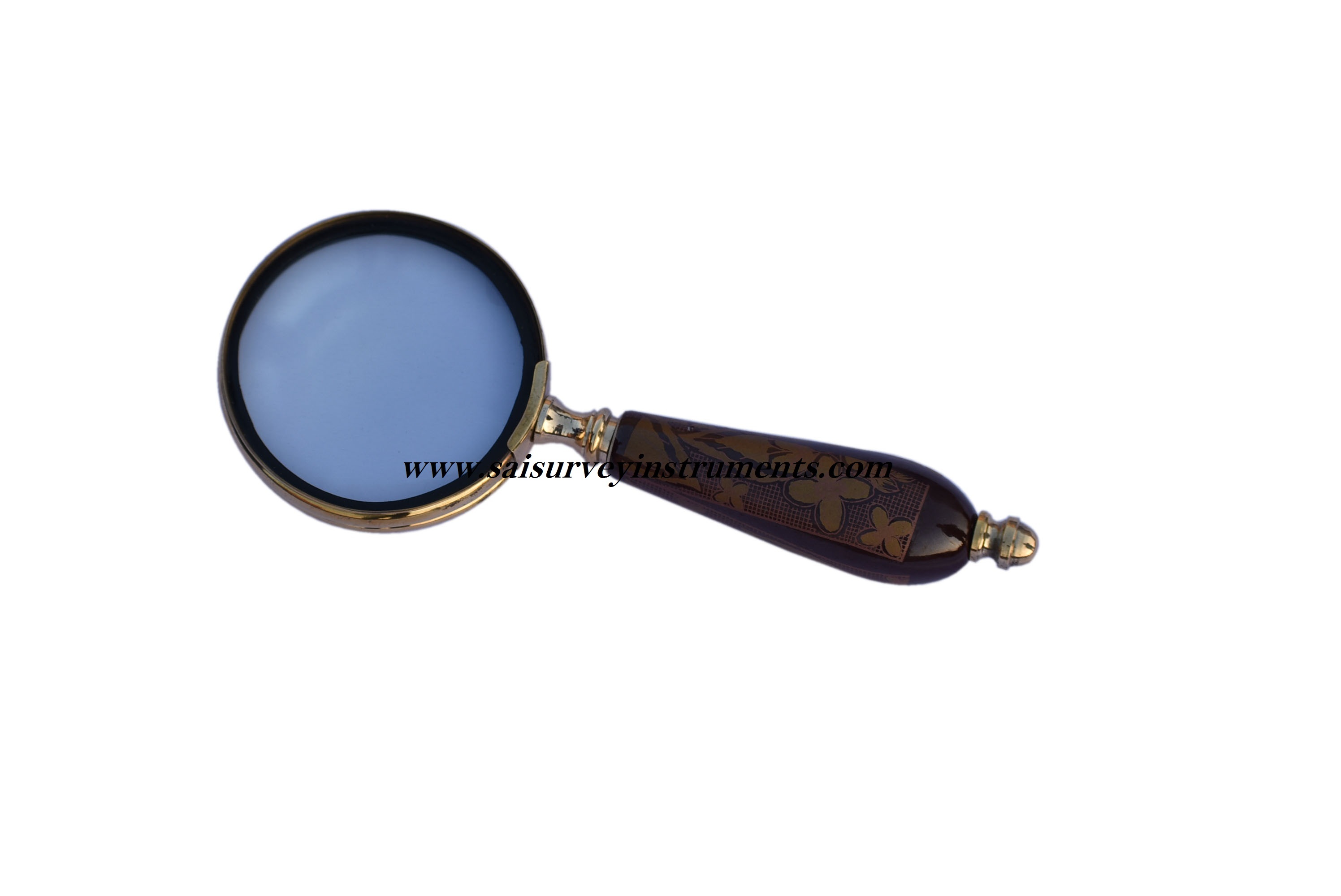 As Shown In Picture Antique Magnifying Glass With Flower Design Handle