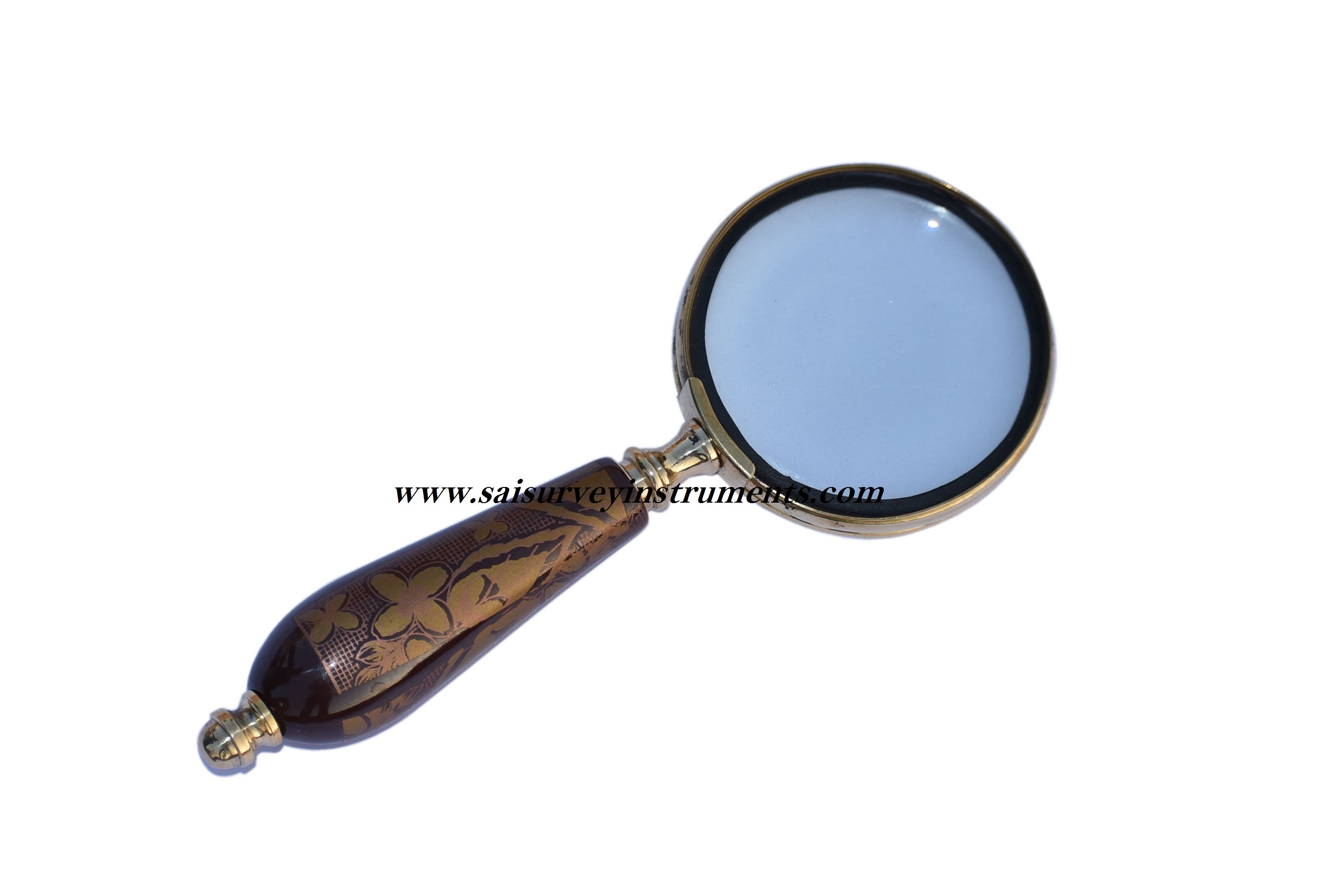 As Shown In Picture Antique Magnifying Glass With Flower Design Handle