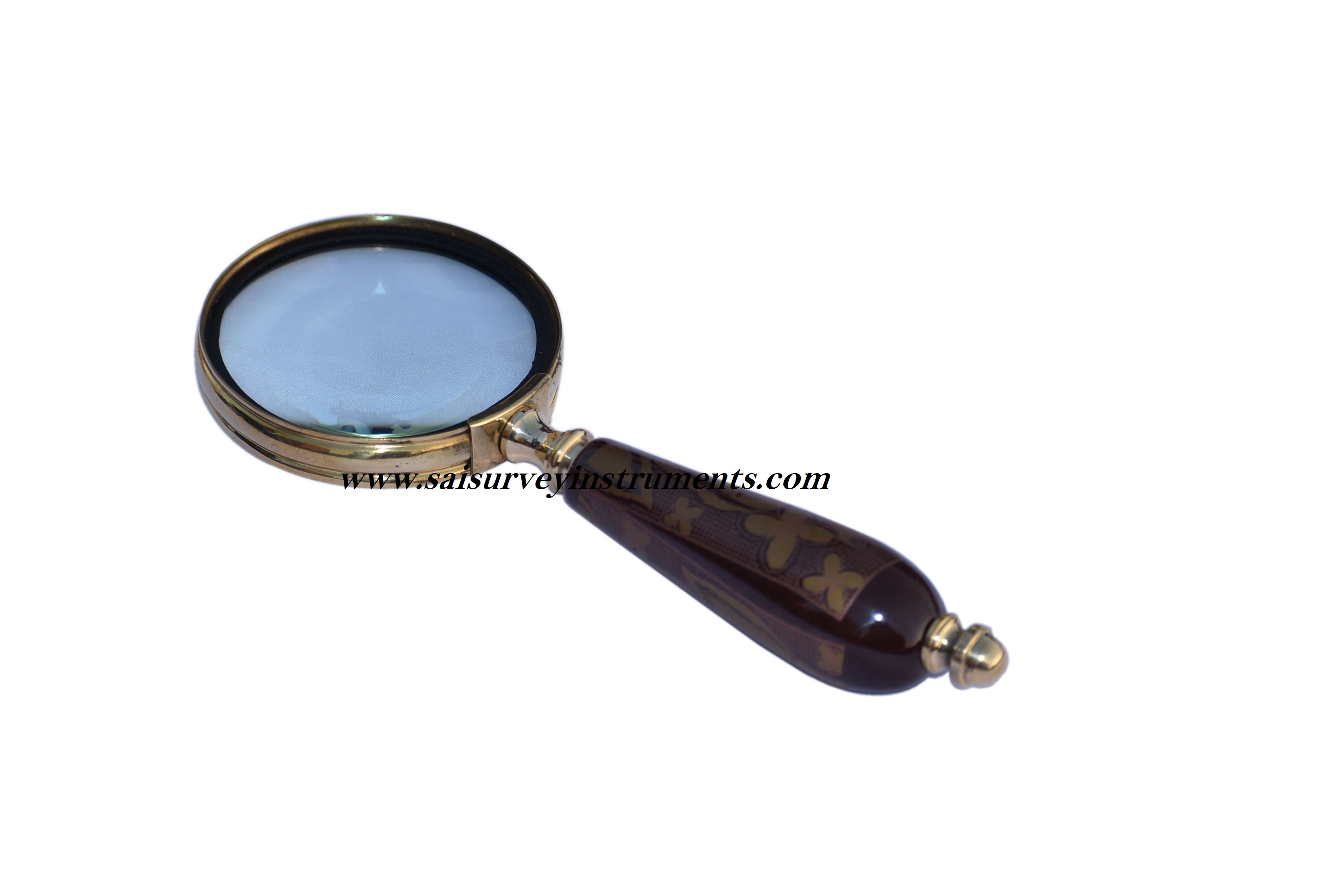 As Shown In Picture Antique Magnifying Glass With Flower Design Handle