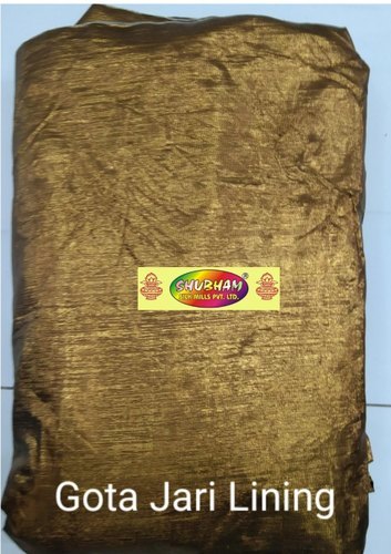 Gota Jari Fabric - 100 Cm Length, Width 44-60 Inches | Multipurpose Use, Washable Polyester In Light & Dark Colors, Plain Texture
