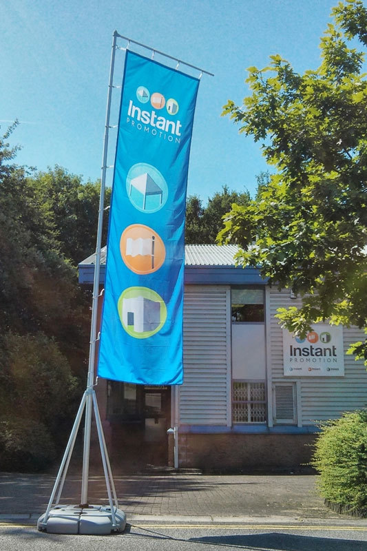 Telescopic Big Flag Stand - Flagpole Material: Aluminium