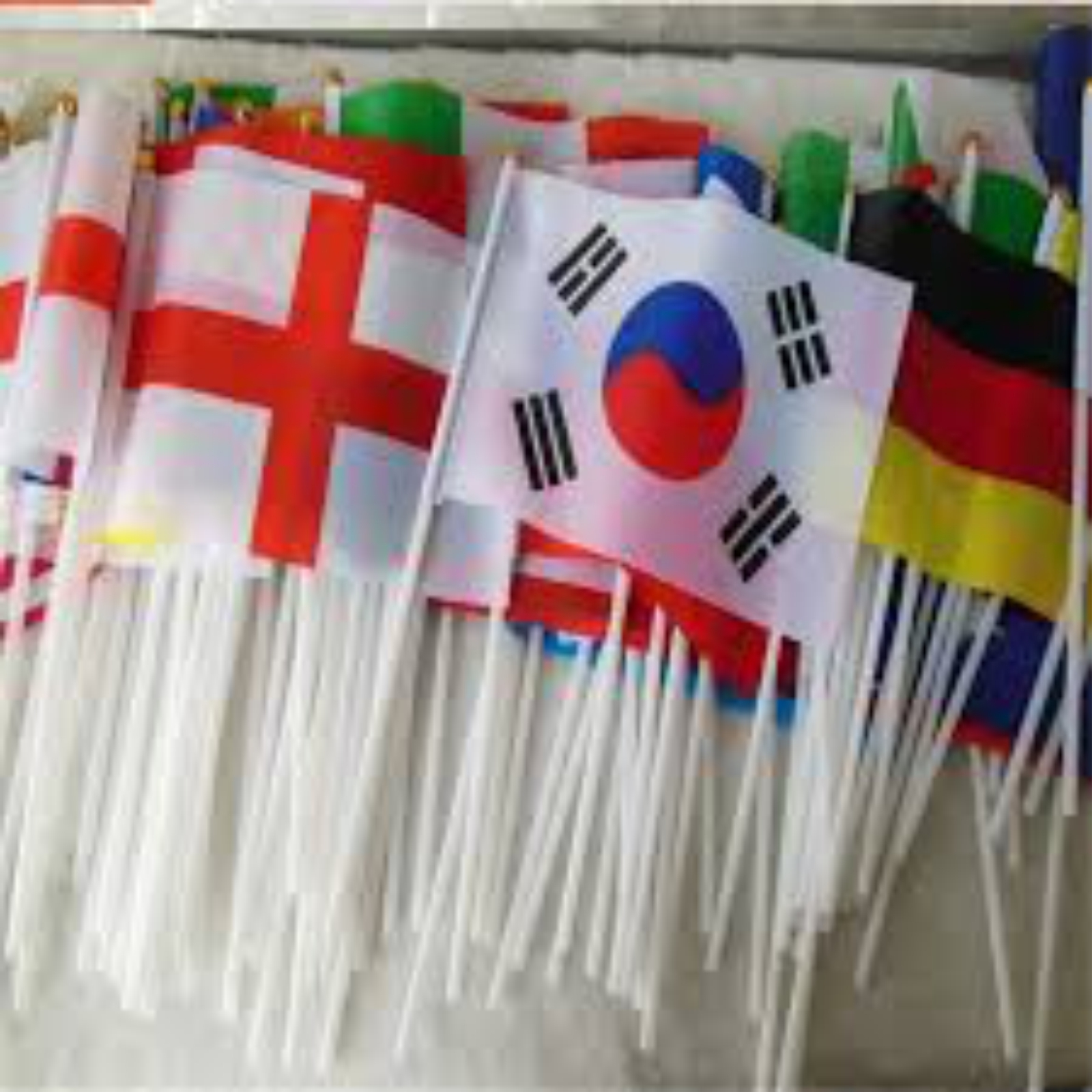 International Hand Flags - Polyester, 4" X 6", 6" X 9", 8" X 12", 12" X 18" | Customizable Colors, Logos, Lightweight, Printed For Sports And Promotions