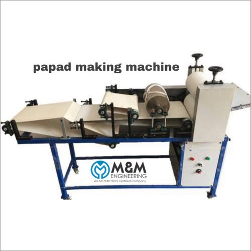 Automatic Papad Making Machine - Stainless Steel, 40-100 Kg/day Production | Eco-friendly, Low Noise, 1.5hp Motor