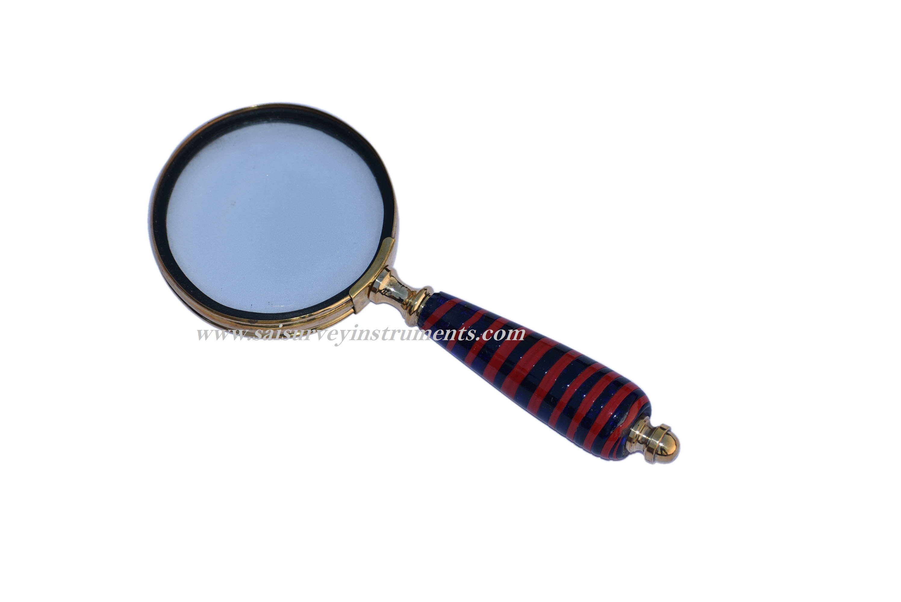 As Shown In Picture Antique 5x Magnification 3 Inch Nautical Magnifying