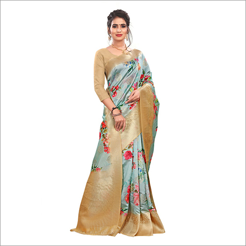 Ladies Festive Wear Printed Saree - Multicolor, Printed Design | Elegant Indian Style For All Occasions