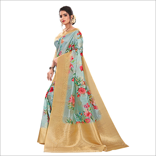 Ladies Festive Wear Printed Saree - Multicolor, Printed Design | Elegant Indian Style For All Occasions