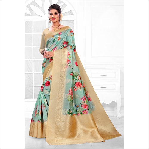 Ladies Festive Wear Printed Saree - Multicolor, Printed Design | Elegant Indian Style For All Occasions