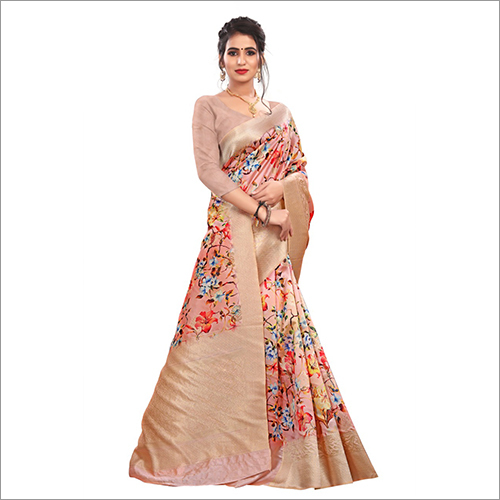 Multicolor Ladies Designer Digital Printed Saree