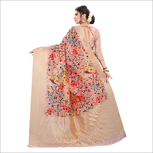 Multicolor Ladies Designer Digital Printed Saree
