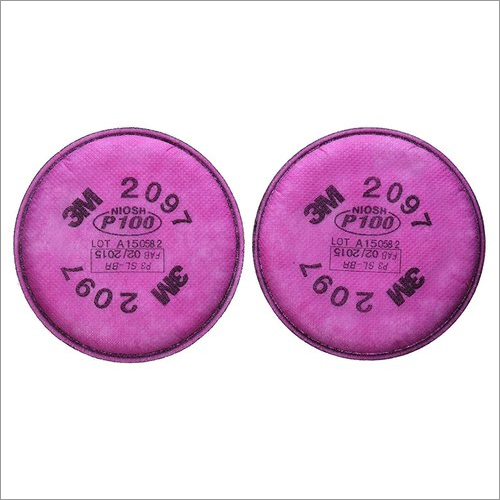 जैविक वाष्प राहत के साथ 3m 2097 P100 पार्टिकुलेट फ़िल्टर