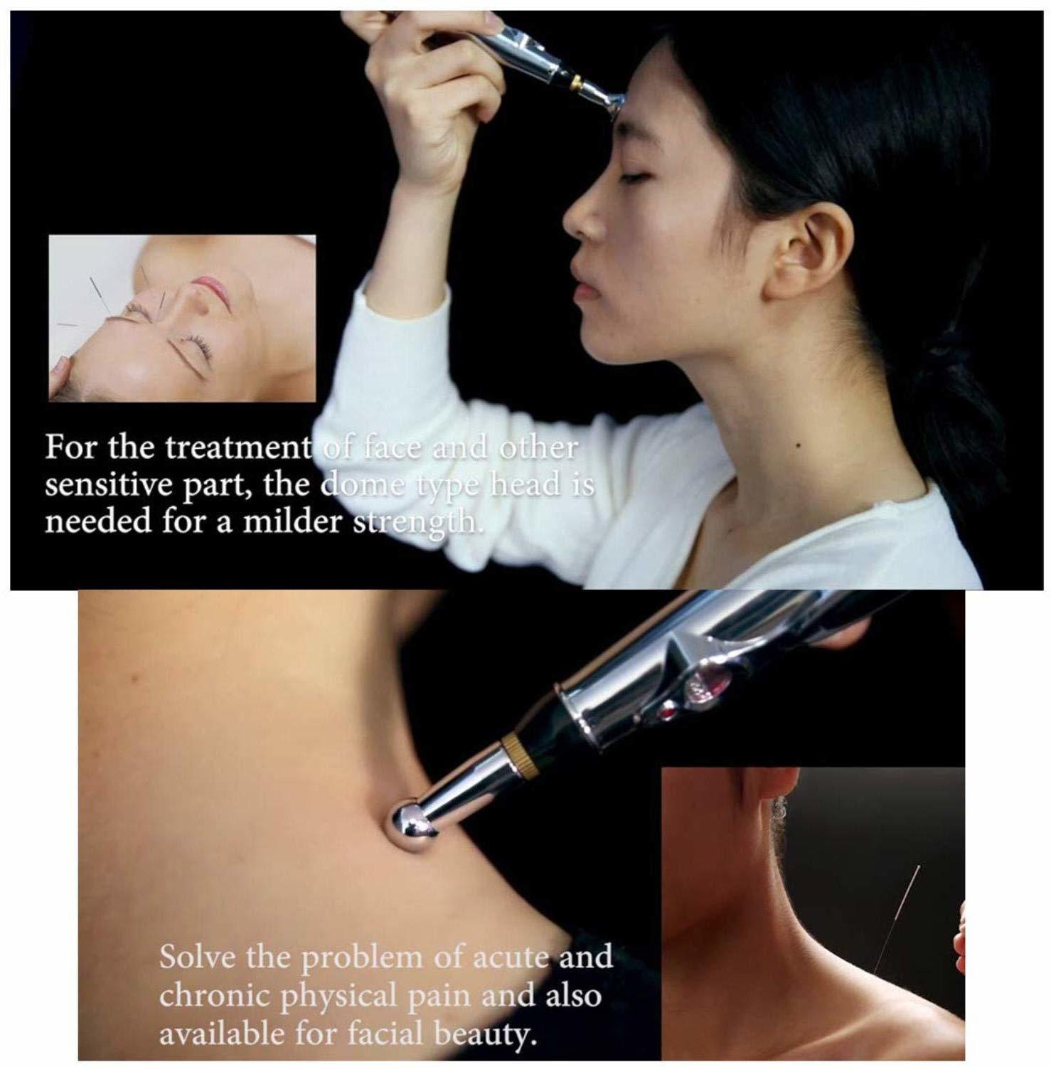 Massager Pen - Abs Plastic, 15cm | Silver Color, Battery-powered, Multiple Intensity Levels, Pain Relief & Facial Massage Functionality