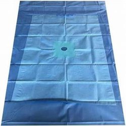 Surgical Pack & Drape - Laminated Sms 150x250cm, Light Blue & Green, Multi-speciality Use, Preventive Bacterial Migration, Highly Effective, Medical Grade Fabrics