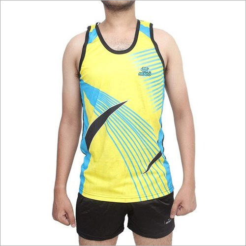 Men Printed Sports Vest - Polyester Material | Stylish Design for Active Adults, Lightweight, Breathable Fabric, Perfect for Sports and Workouts