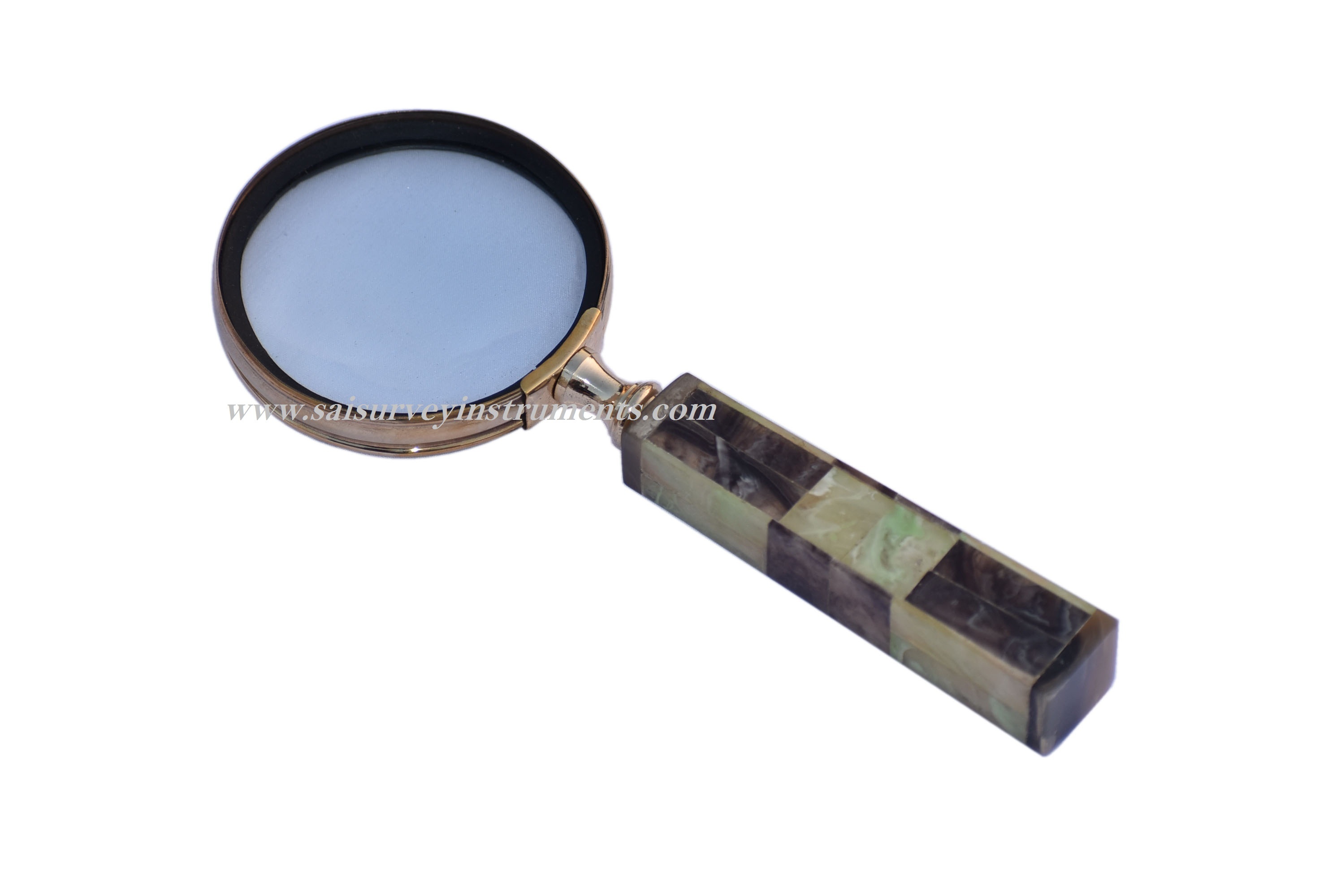 Brown Nautical Magnifying Glass With Mop Handle