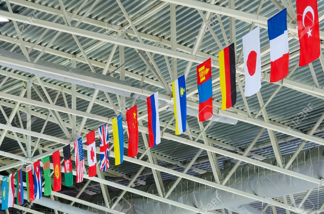 Ceiling Hanging Flag - Multi-color Polyester, Customized Design | Printed Style For Advertising And Decoration
