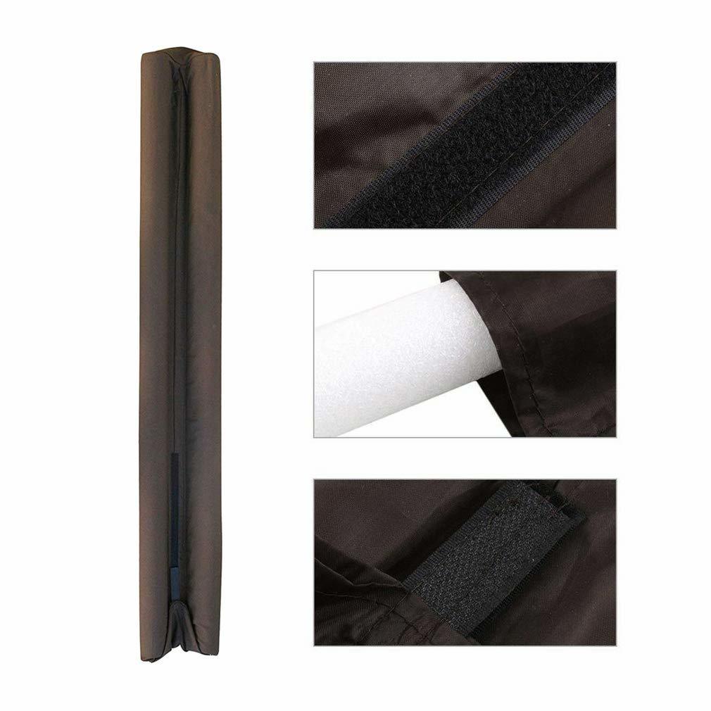 Twin Draft Guard - Foam And Fabric, Fits Doors Up To 36 Inches, Brown | Double-sided Air, Dust And Noise Block, Easy Slide Installation, Reusable