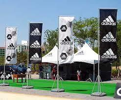 Big Flag Stand - 16ft Aluminium With Polyester Flags | Customizable Color, Logo, And Style For Advertising & Promotion