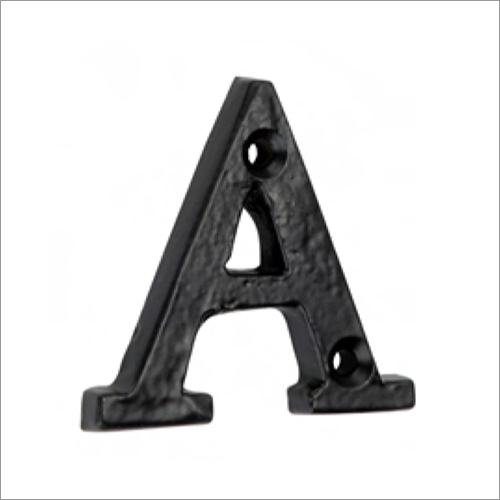 Powder Coated Black Metal Alphabets