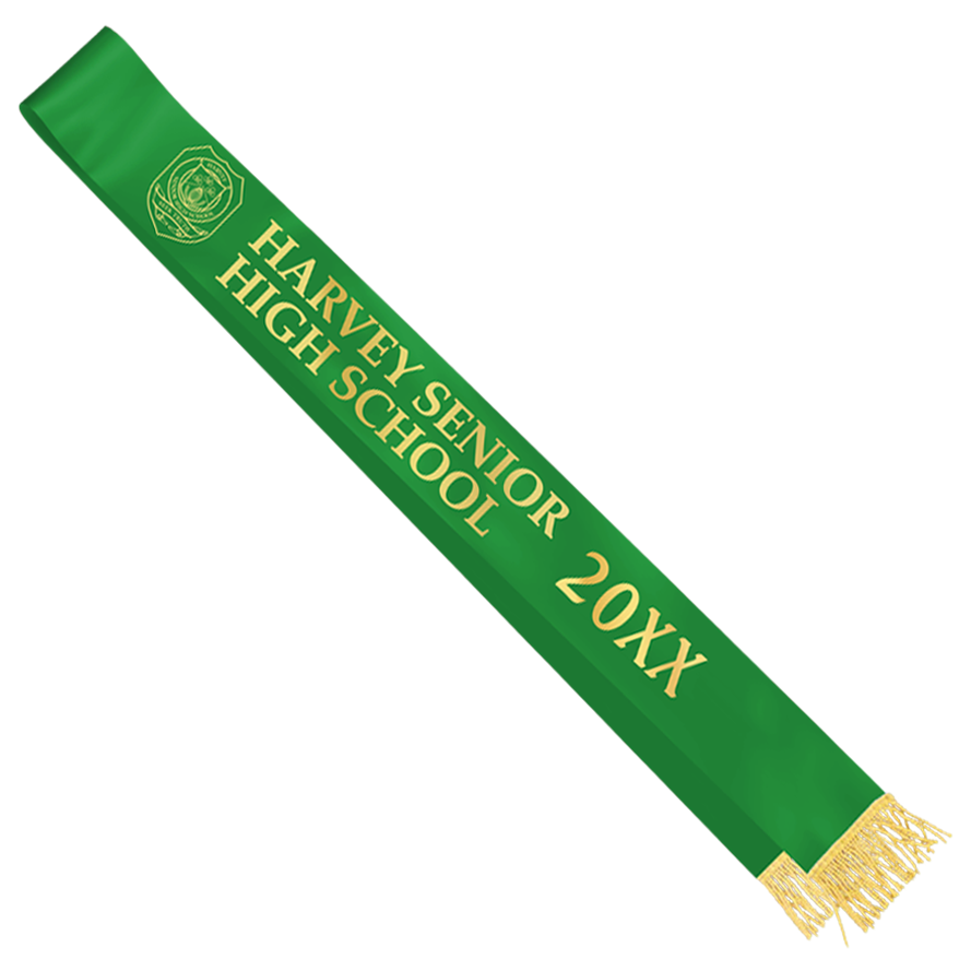 Scarf Flags - Satin Fabric 5x60 & 6x72 Inches | Customizable, Uv Protected, Fade Resistant, Eco-friendly Printing