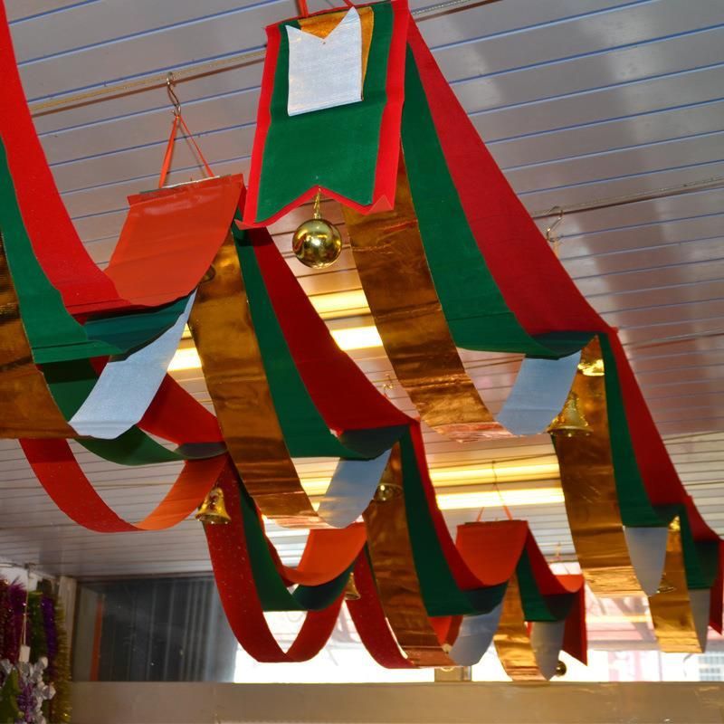 Ceiling Hanging Flags - Polyester Material, Customized Multi-color Print | Flying Style, Polished Finish, Ideal For Advertising And Decoration