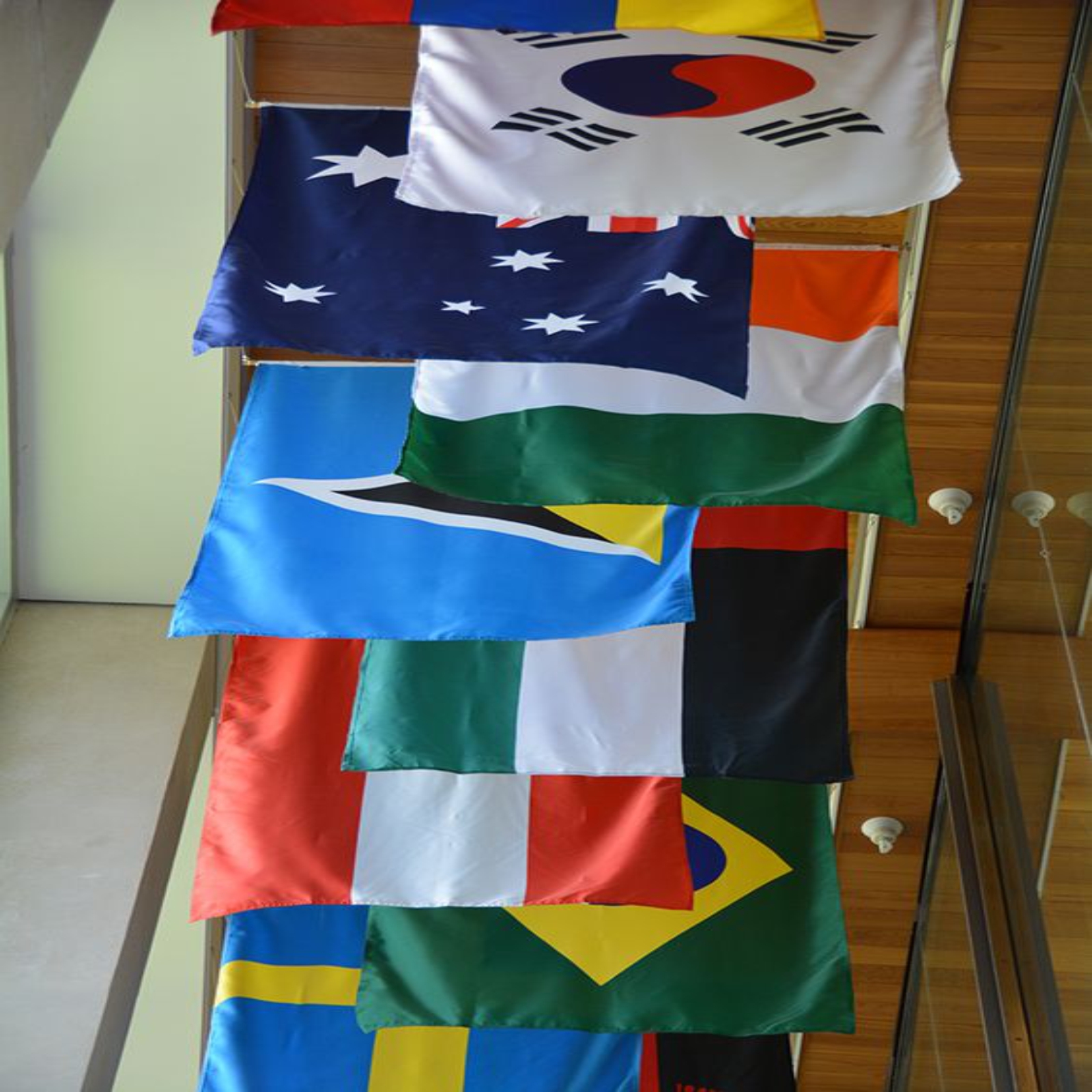 Ceiling Hanging Flags - Polyester Material, Customized Multi-color Print | Flying Style, Polished Finish, Ideal For Advertising And Decoration