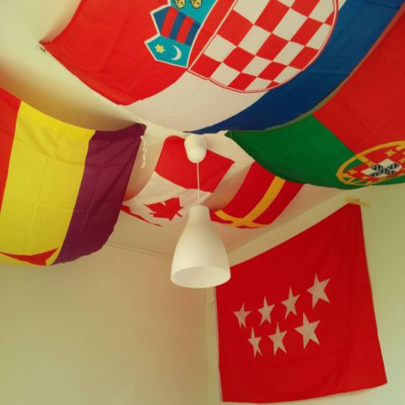 Ceiling Hanging Flags - Polyester Material, Customized Multi-color Print | Flying Style, Polished Finish, Ideal For Advertising And Decoration