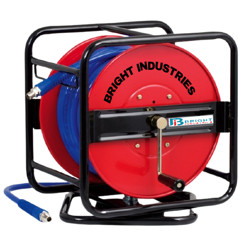 Spring Rewind Hose Reel - Color: Red / Black