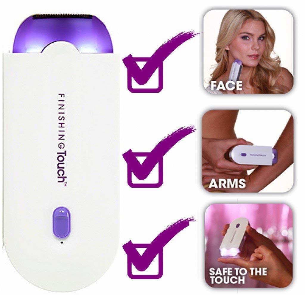 Finishing Touch - Aloe Vera & Vitamin E Cream, 100g White Tube, Mild Floral Fragrance, Instant Painless Hair Removal, Gentle Exfoliation, Smooth Finish