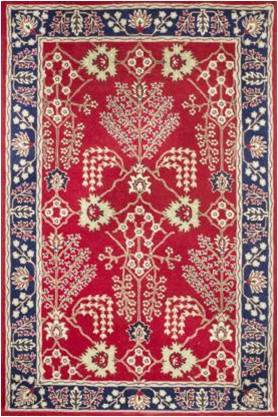 Wool Ulva Red Persian Hand Tufted Carpet