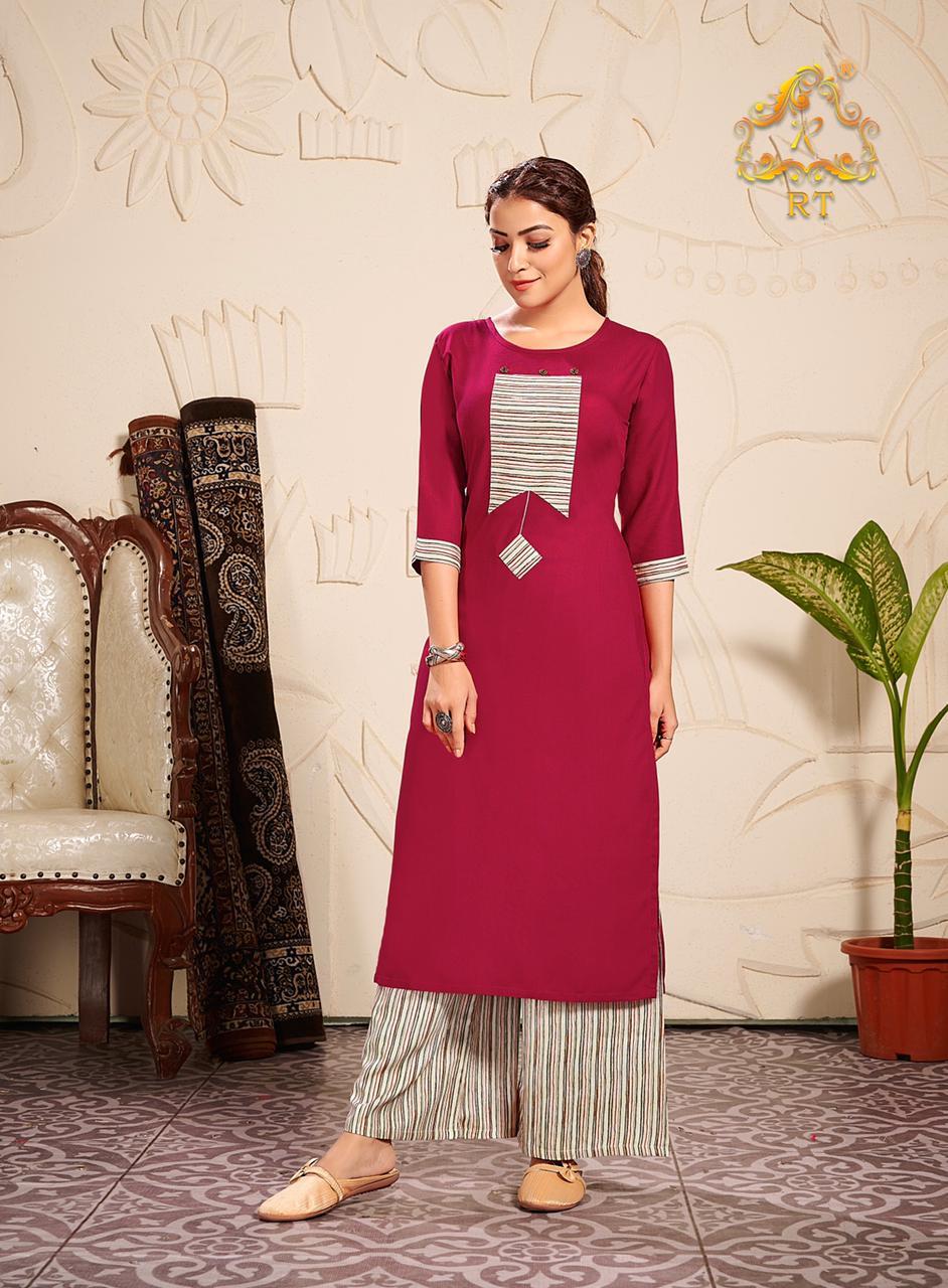Dry Cleaning Plazzo Queen Vol-10 Rayon Kurtis With Plazzo