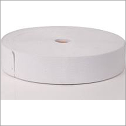 Woven White Elastic Tape Length: 25  Meter (M)