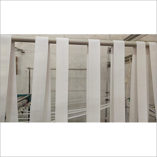 Polyester White Elastic Tape