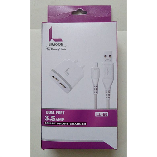 3.5 Amp Dual Port Smart Charge Double Usb Smart Charger With Auto Cut Facility
