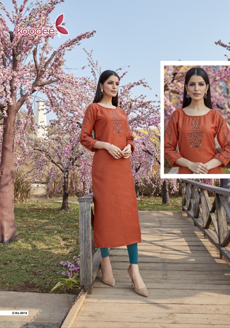 Dry Cleaning Nitya -2 Fancy Nylon Viscose Long Kurtis