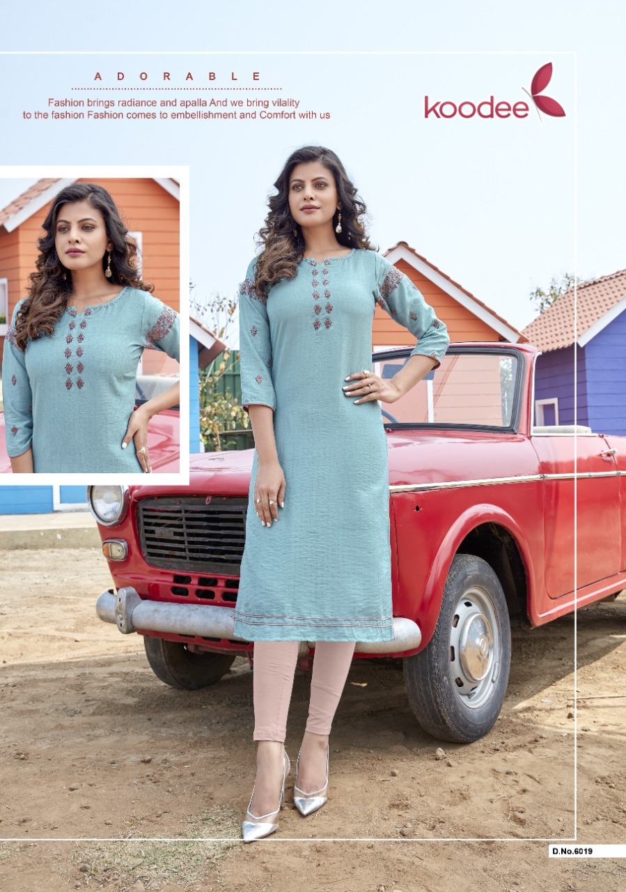 Dry Cleaning Nitya -2 Fancy Nylon Viscose Long Kurtis