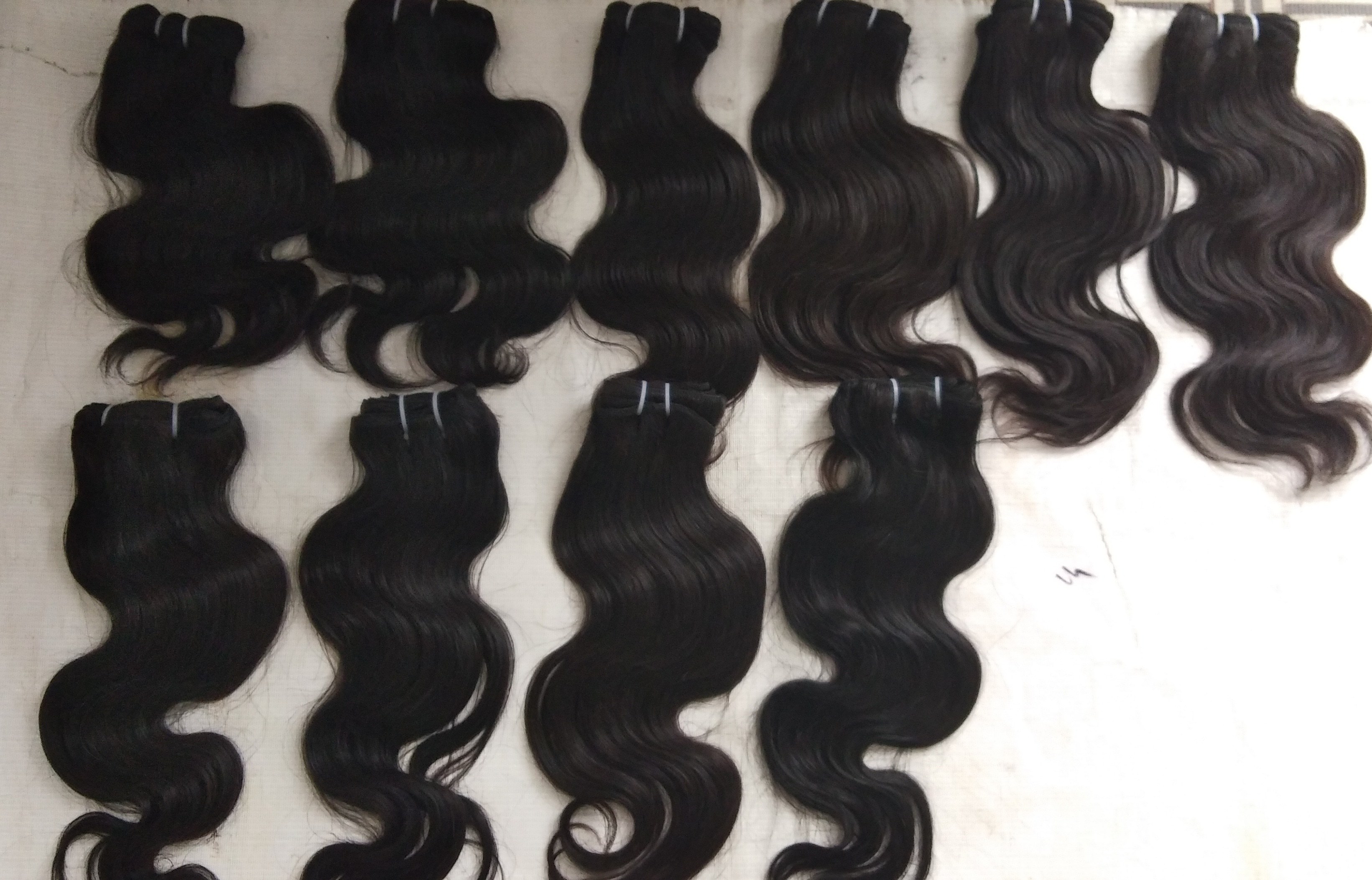 Indian Body Wave Hair Weave Wefts Natural Black Human Hair
