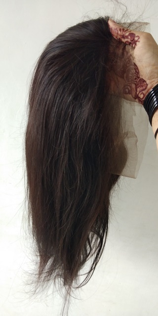 Natural Straight Full Lace Human Hair Wig Length: Available 10-26 Inch Inch (In)