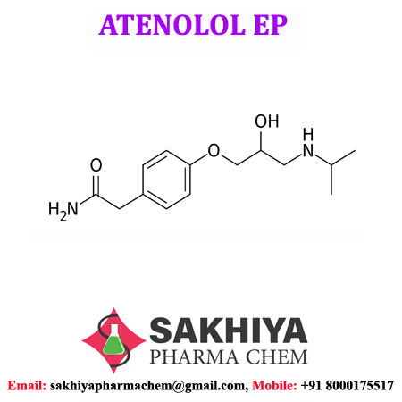 Atenolol - White Crystalline Powder, 98% To 102% Purity, Cardiovascular Agent, Beta Blocker For High Blood Pressure And Chest Pain